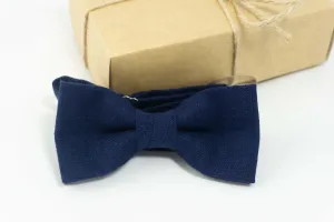 Blue wedding bow tie |  Blue pre-tied bow tie