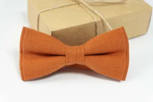 Burnt Orange bow tie | wedding ties and pocket squares