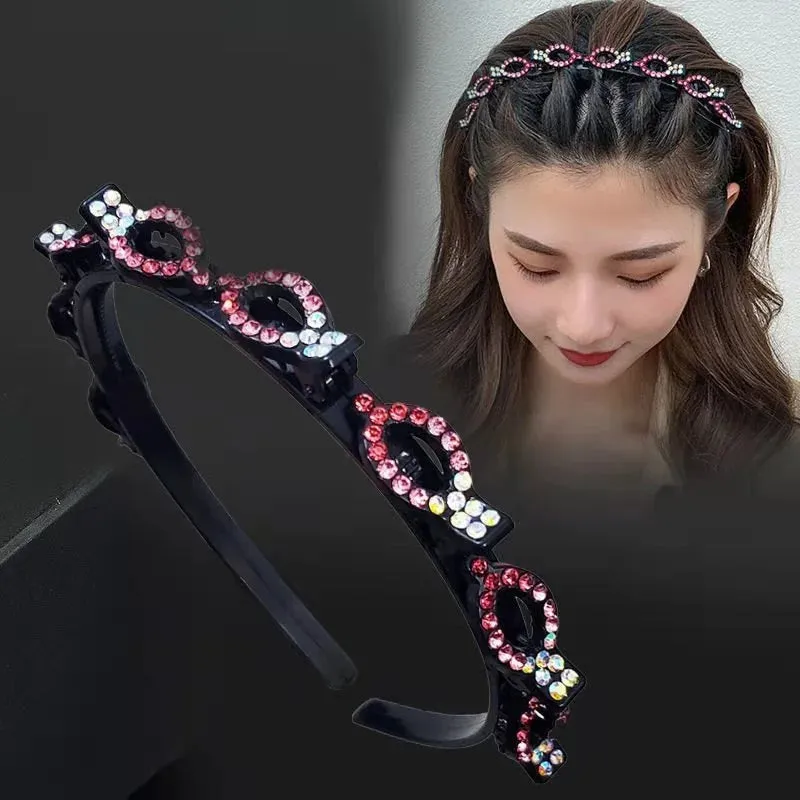 1 Piece Rhinestone Double Bangs Hairpin