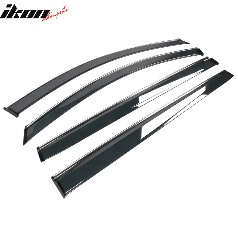 2021-2024 Toyota Sienna PC Injection Window Visor Chrome Trim 4PCS