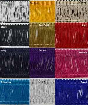 4" Rayon Chainette Fringe - 6 Continuous Yards - Many Color Options!