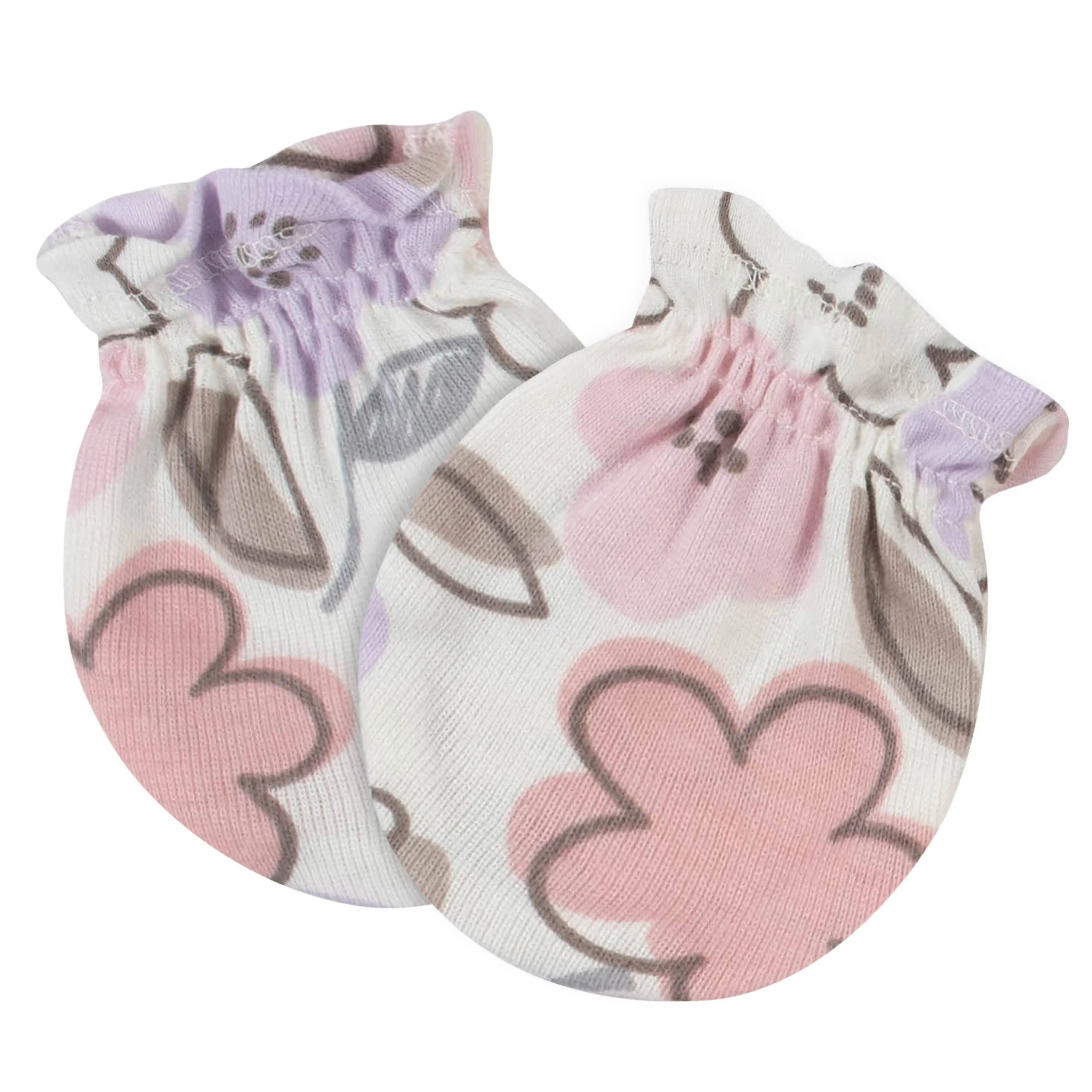 8-Piece Baby Girls Bunny Caps & Mittens Set