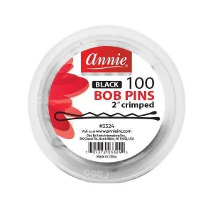 Annie Bob Pins 2" 100Ct Black