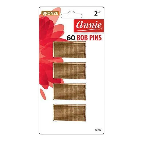 Annie Bobby Pins Crimped 2" 60ct