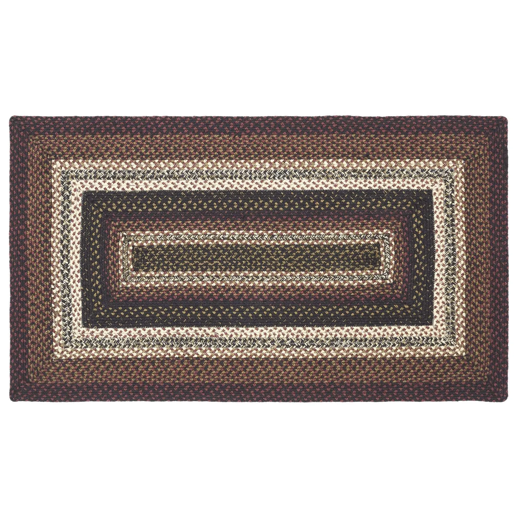 Beckham Rectangle Braided Rug 27x48" - with Pad