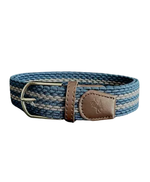 Braided Belt - Blue and Grey