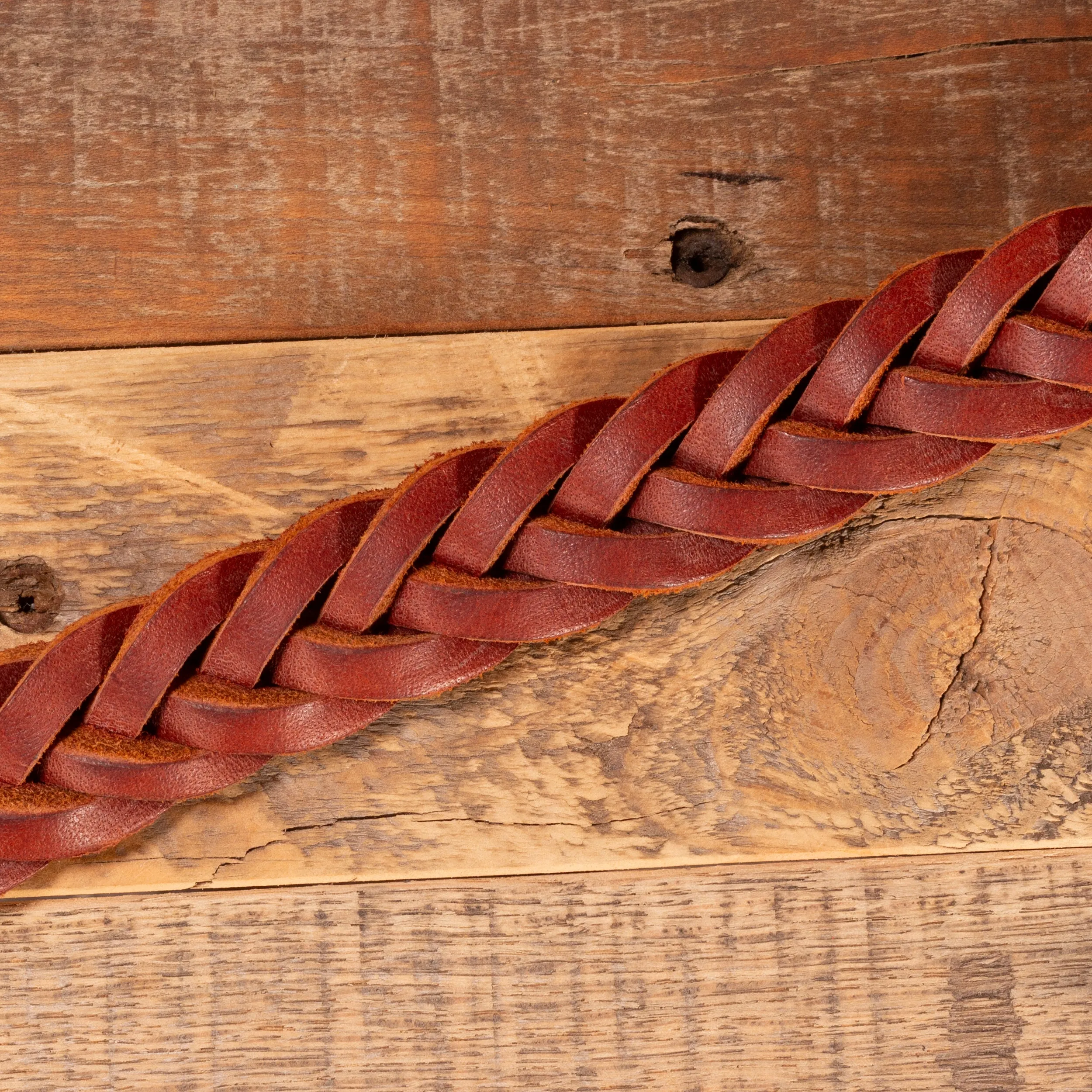 Braided Brown Casual Belt