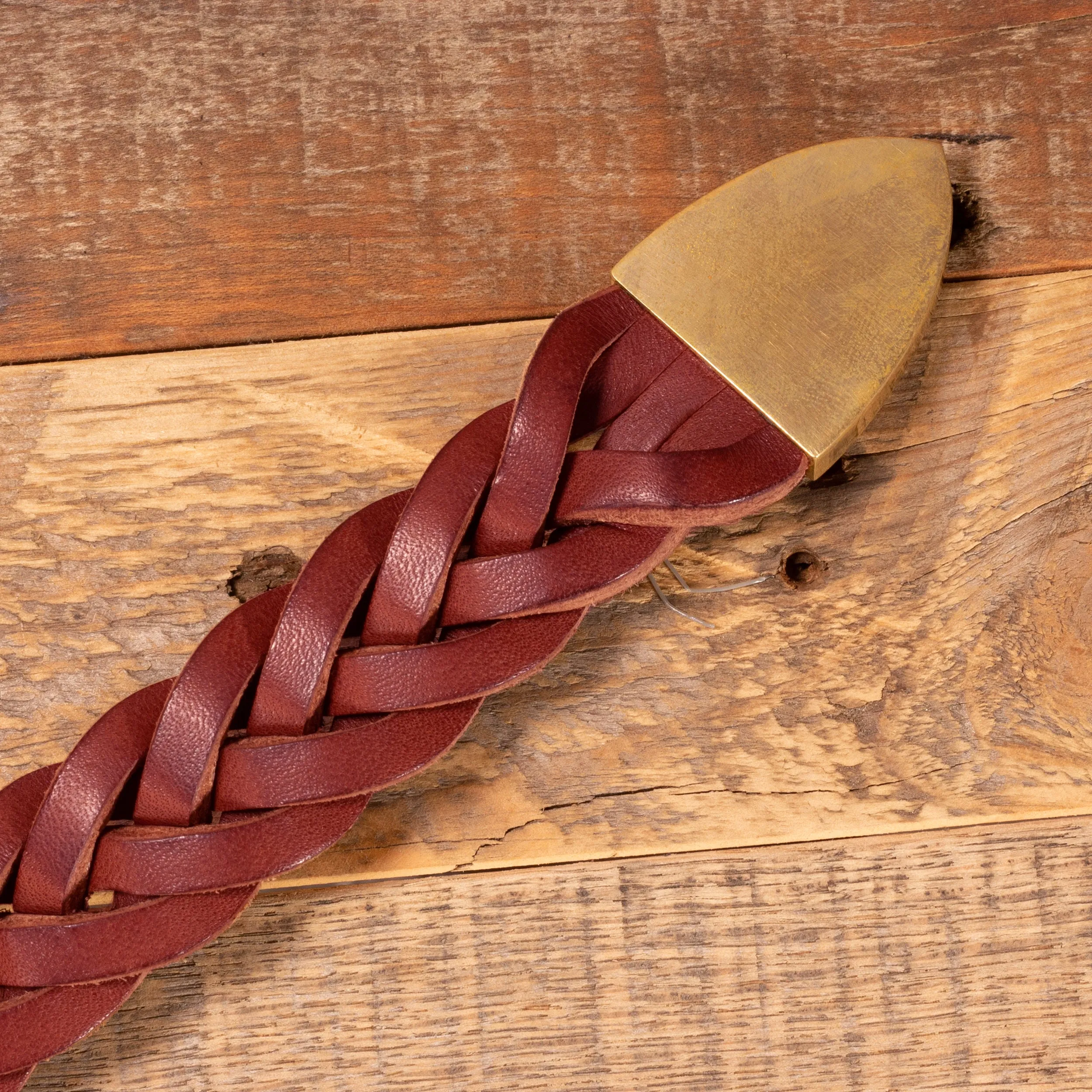 Braided Brown Casual Belt