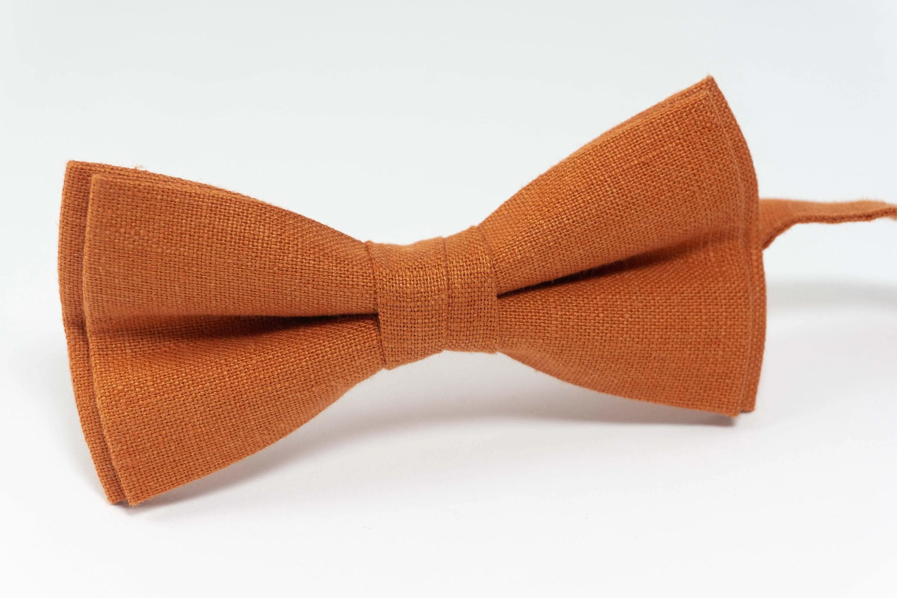 Burnt Orange bow tie | wedding ties and pocket squares