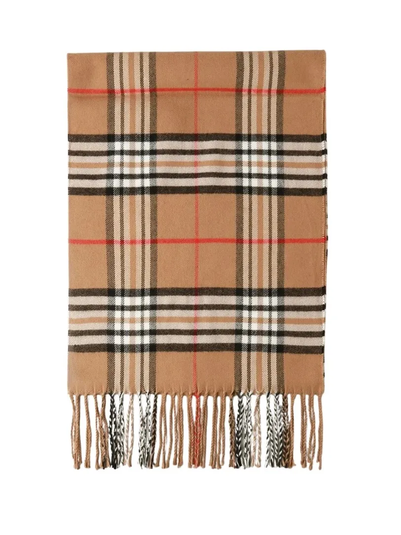 Burr Plaid Scarf