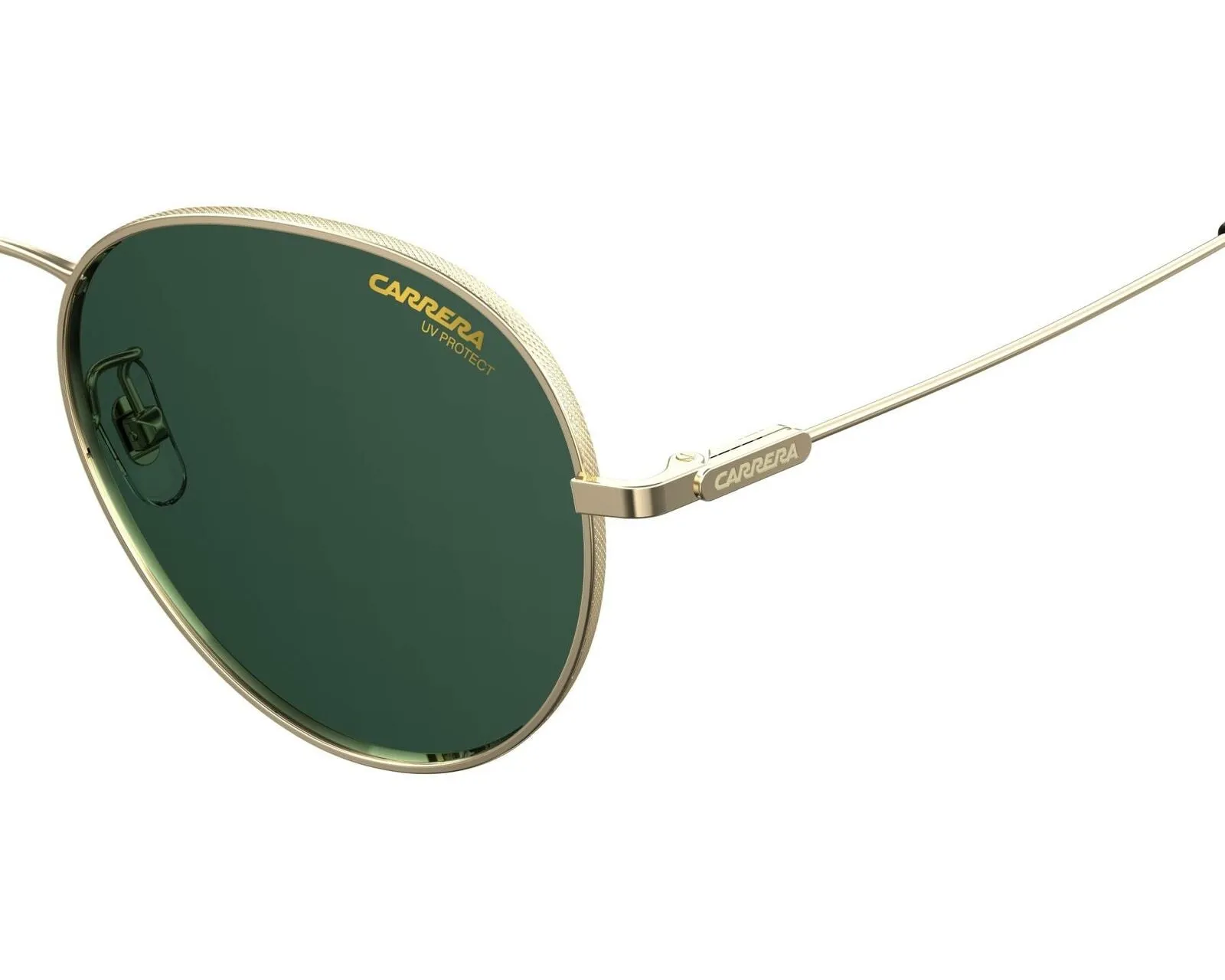 Carrera 51mm Green Round Gold Rim Unisex Sunglasses, 100% UV Protection