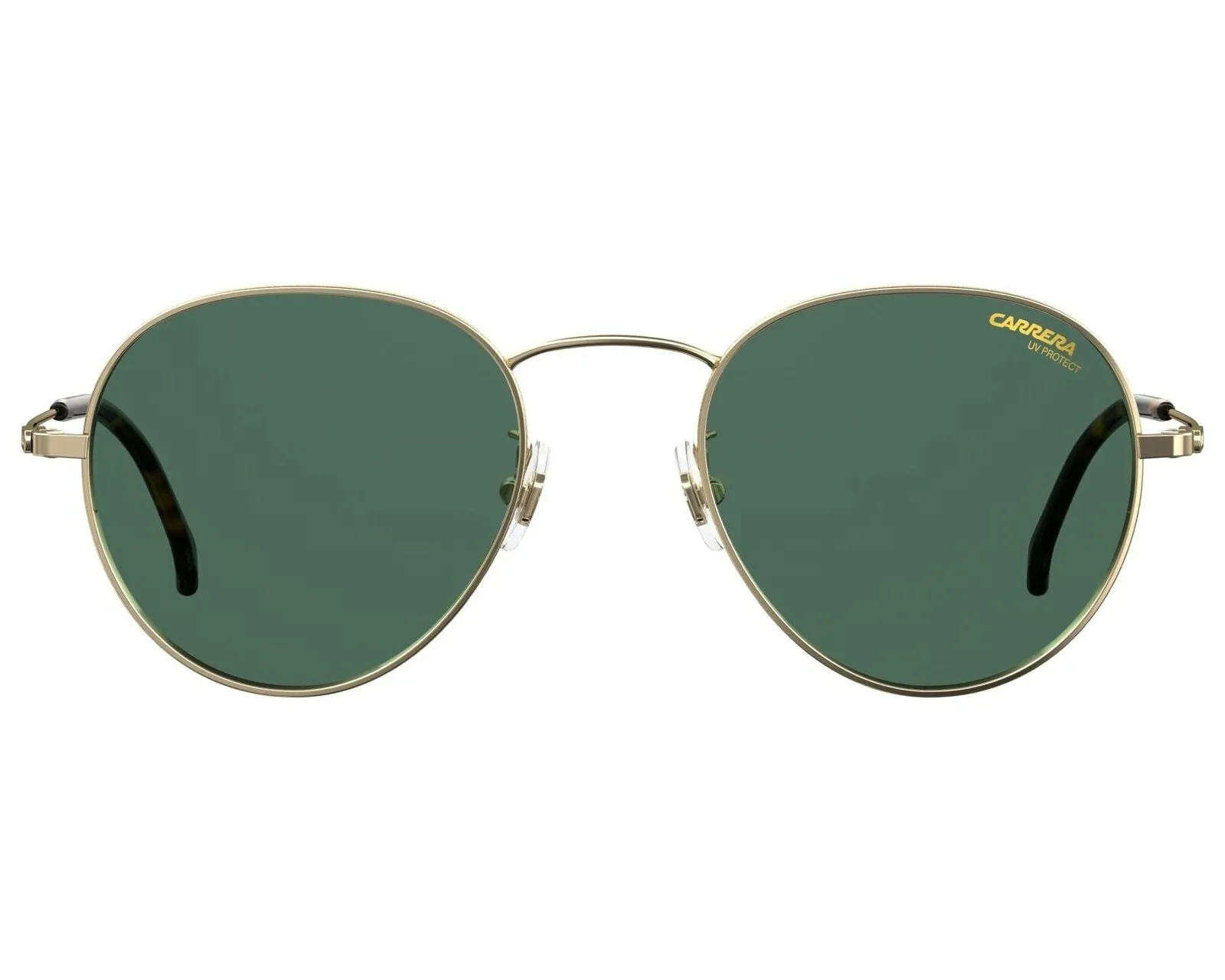 Carrera 51mm Green Round Gold Rim Unisex Sunglasses, 100% UV Protection