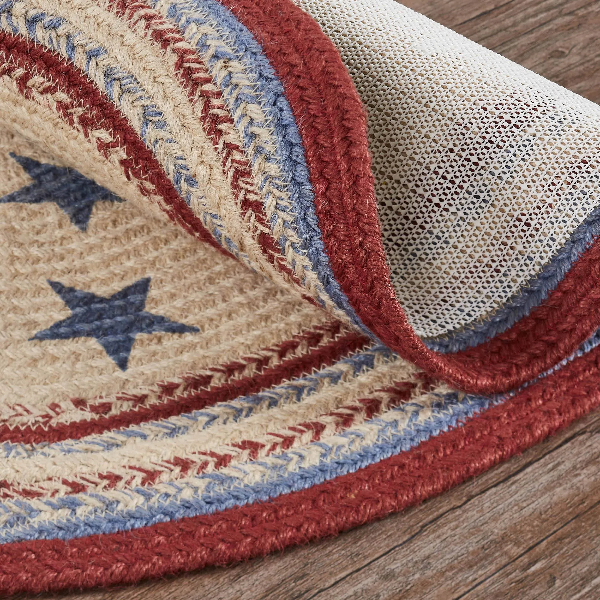 Celebration Oval Braided Rug 20x30" - with Pad