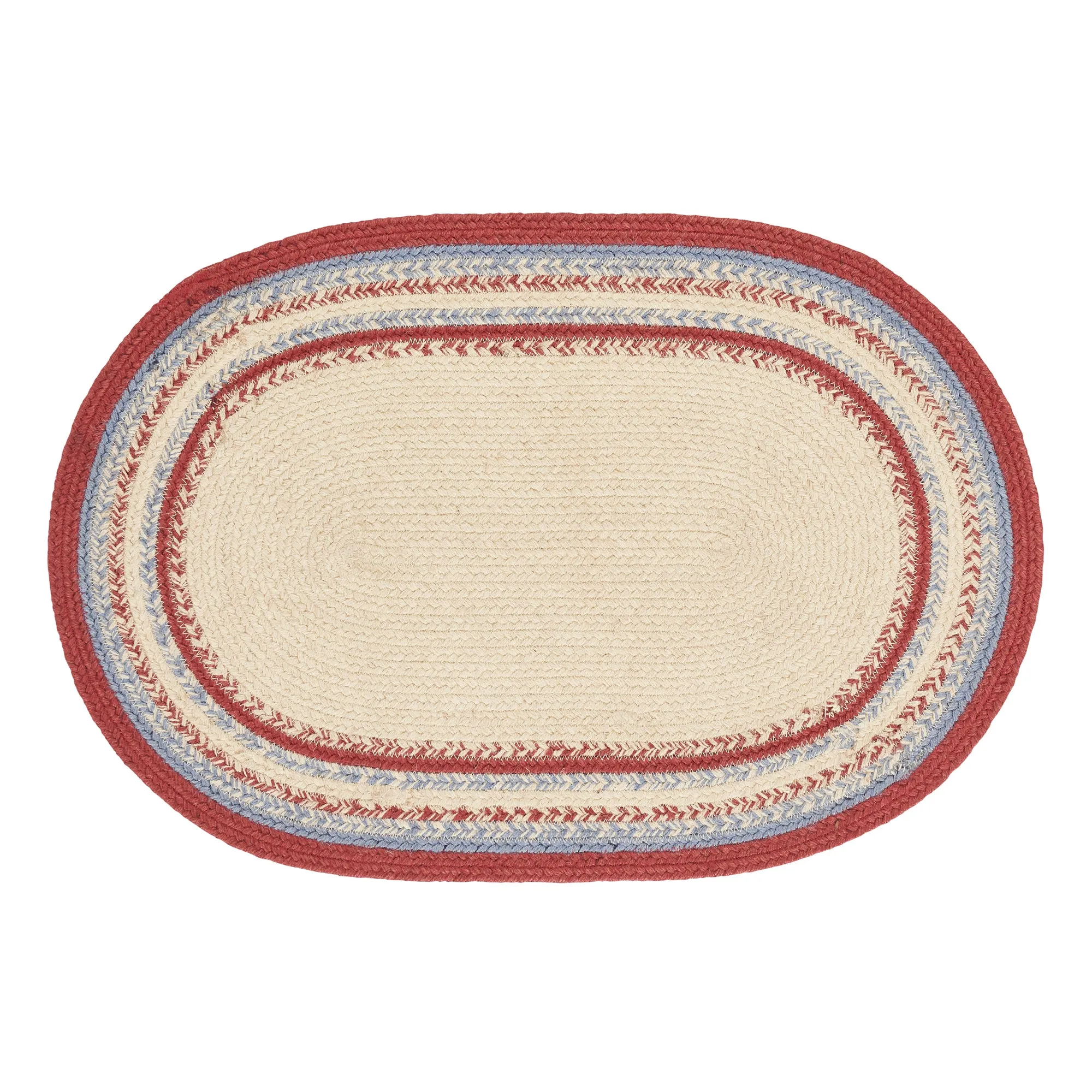 Celebration Oval Braided Rug 20x30" - with Pad