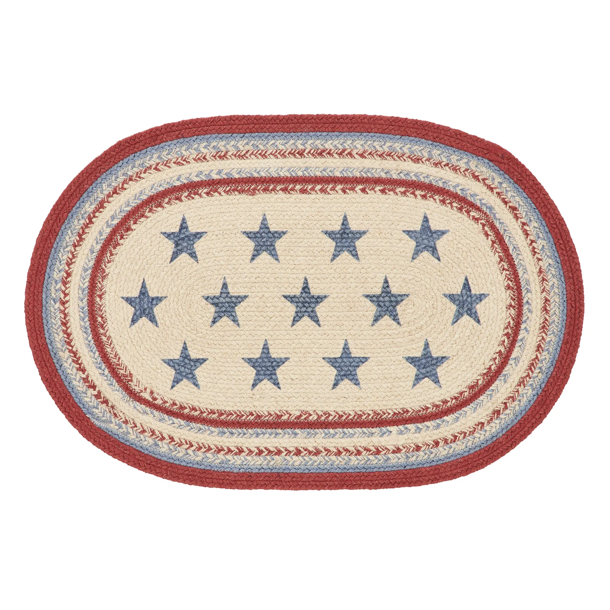 Celebration Oval Braided Rug 20x30" - with Pad