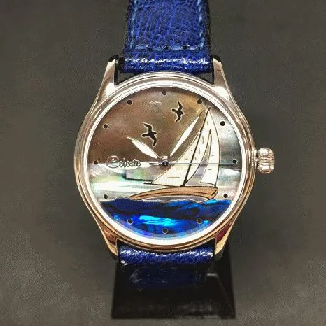 Celeste Sailboat - Mother-of-Pearl - Swiss&nbsp;Mvmt