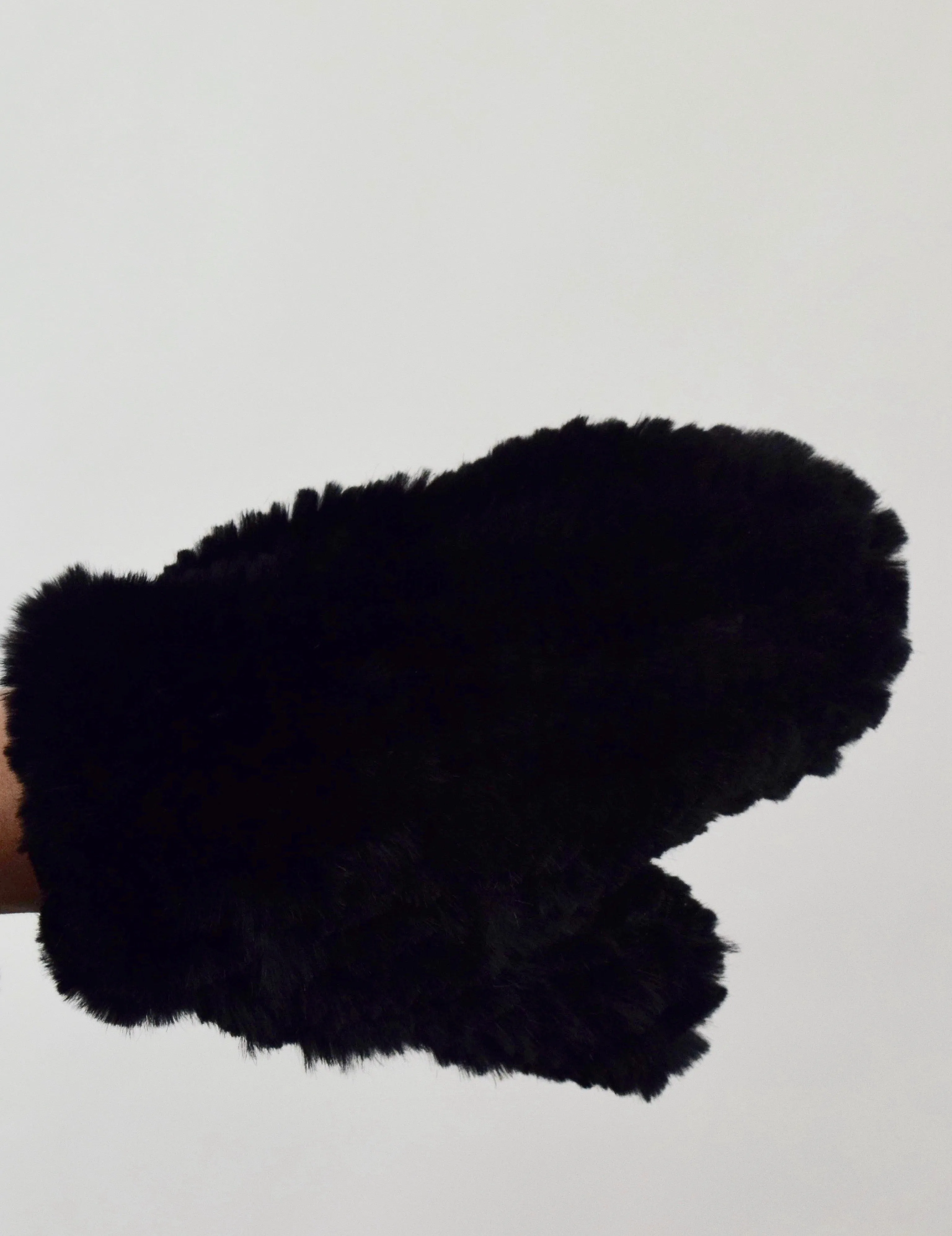 Chinchilla Rex Fur Mittens (handmade)