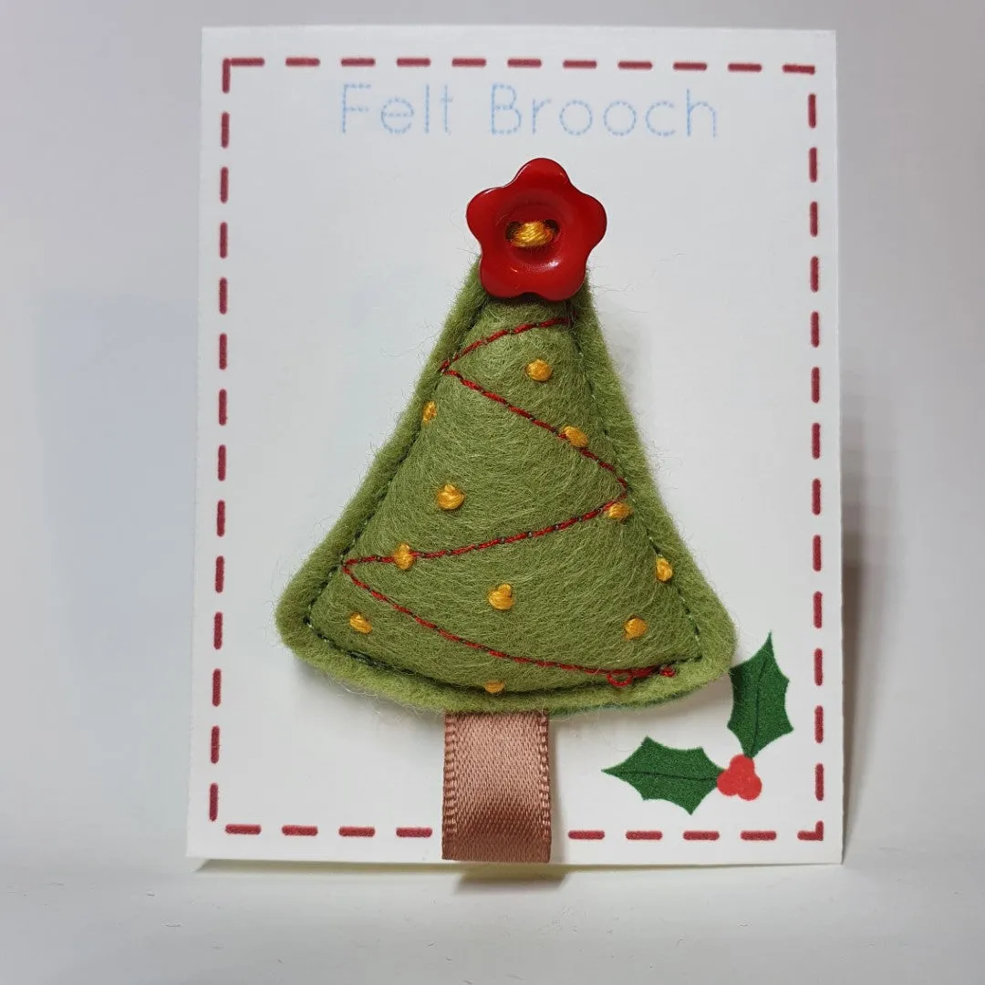 Christmas Tree Brooch - by Lucy Jackson