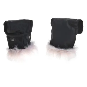 Clair De Lune Universal Pushchair/Pram Faux Fur Mittens (Pink)