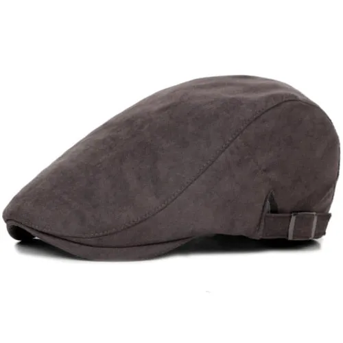 Classic Newsboy Cotton Blend Ivy Flat Brim Adjustable Men Beret Cap