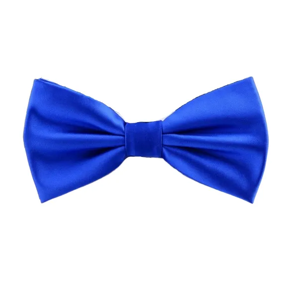 Classy Men Blue Silk Pre-Tied Bow Tie