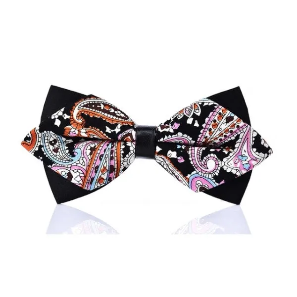 Classy Men Freedom Pre-Tied Diamond Bow Tie