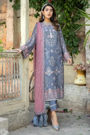 De Lambent Majestic by Imrozia Unstitched 3 Piece Chiffon Collection'2023-M-32-Romy