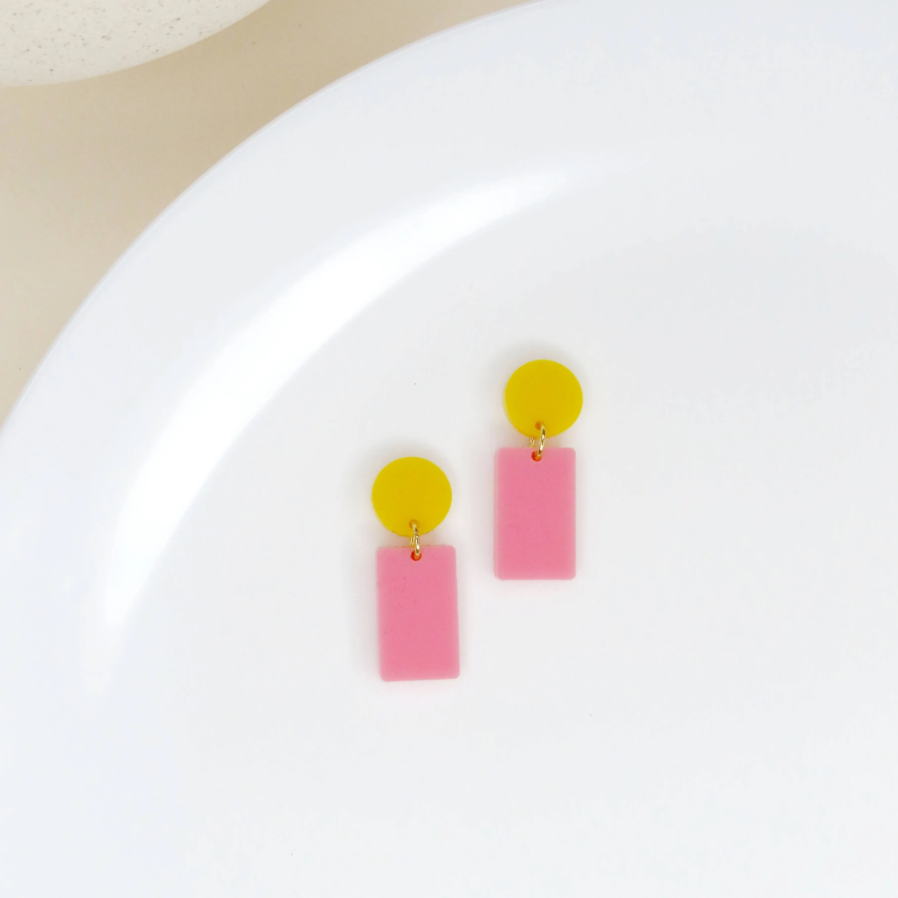 Earrings - Grapefruit Statement