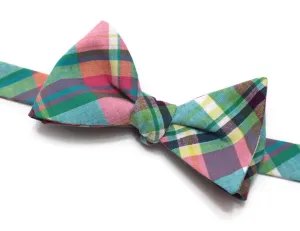 Easter Madras Plaid Bow Tie