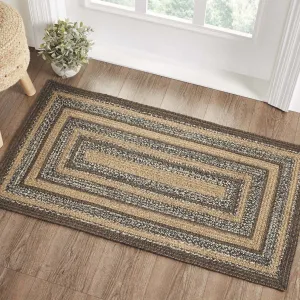 Espresso Rectangle Braided Rug 27x48" - with Pad Default