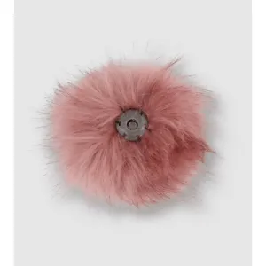 Faux Fur Detachable Pom Pom Rose