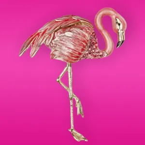 Flamingo Brooch by Bill Skinner