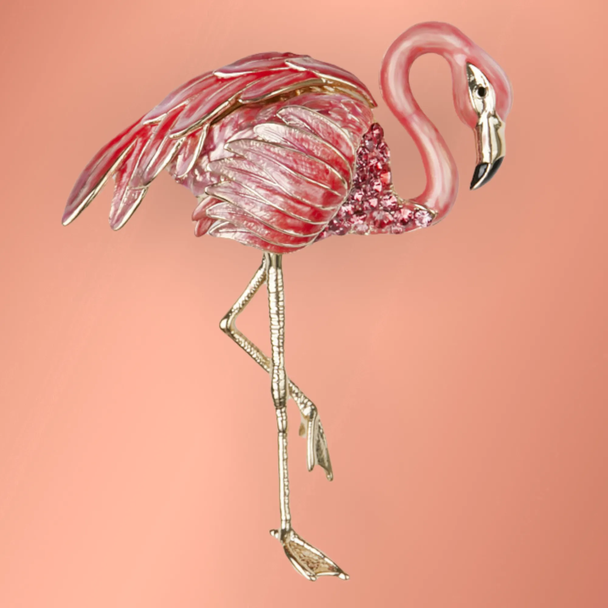 Flamingo Brooch by Bill Skinner