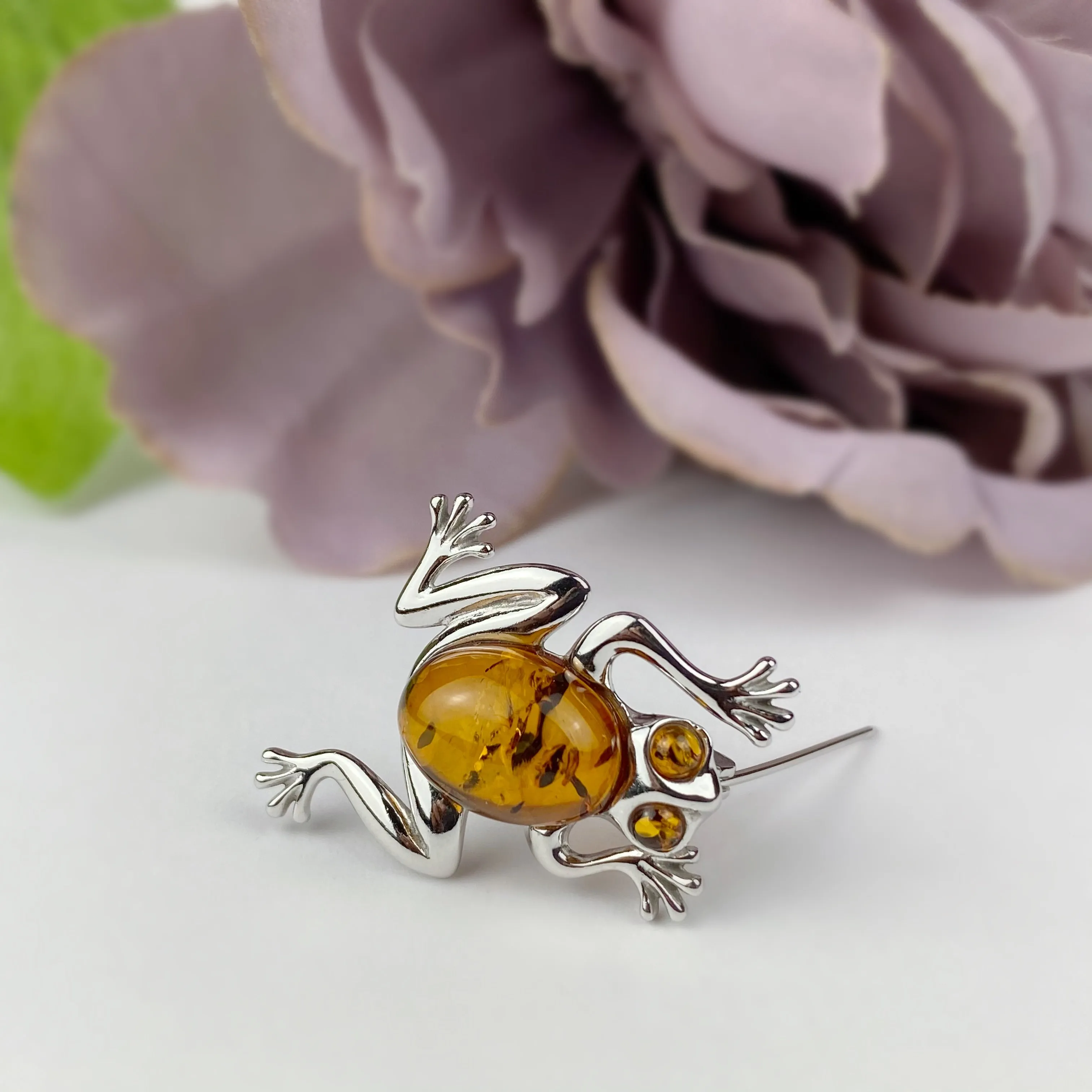 Golden Frog Brooch - VBR106