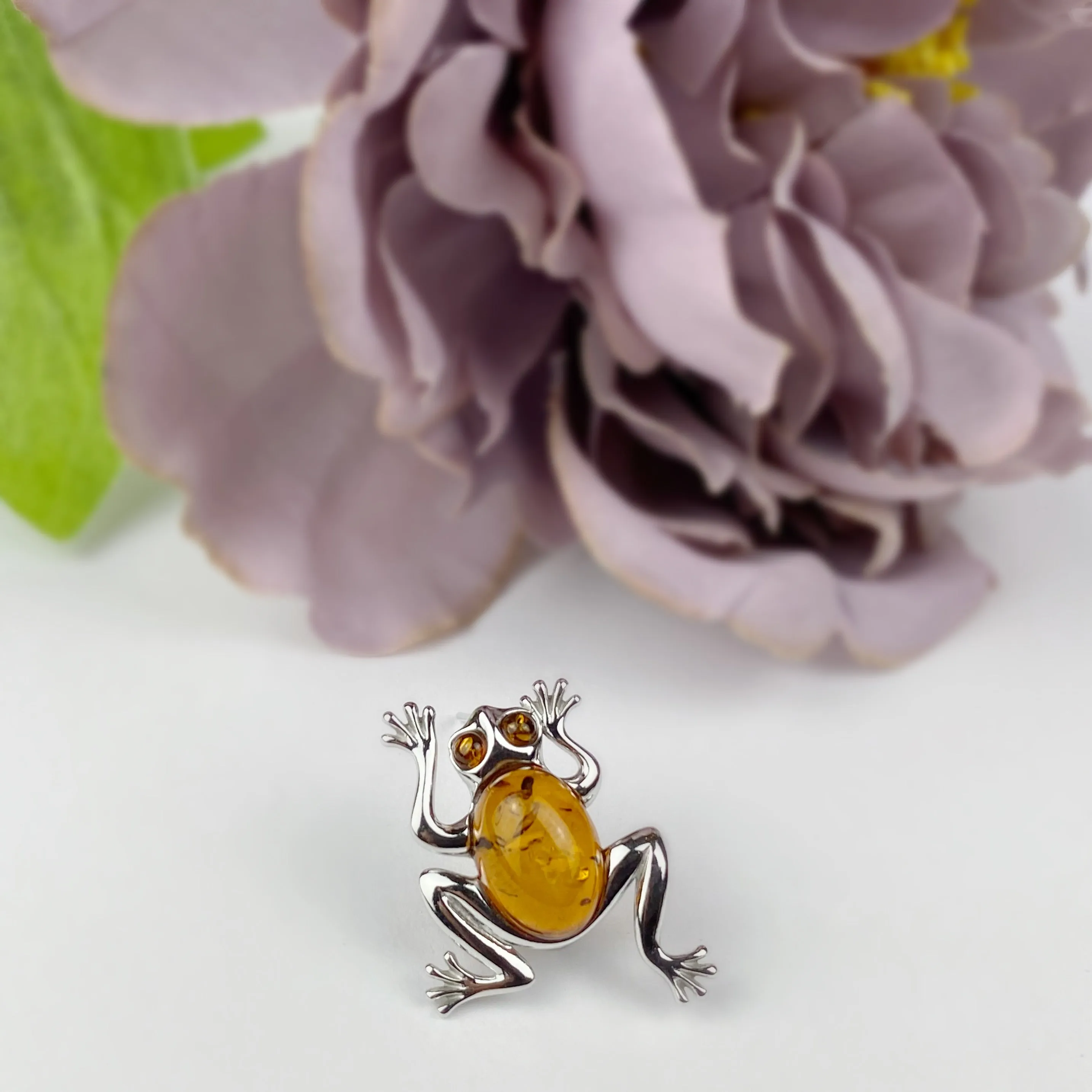 Golden Frog Brooch - VBR106