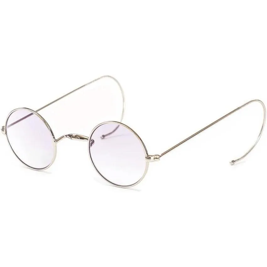 Gradient Tint Round Wire Rim Sunglasses A2139