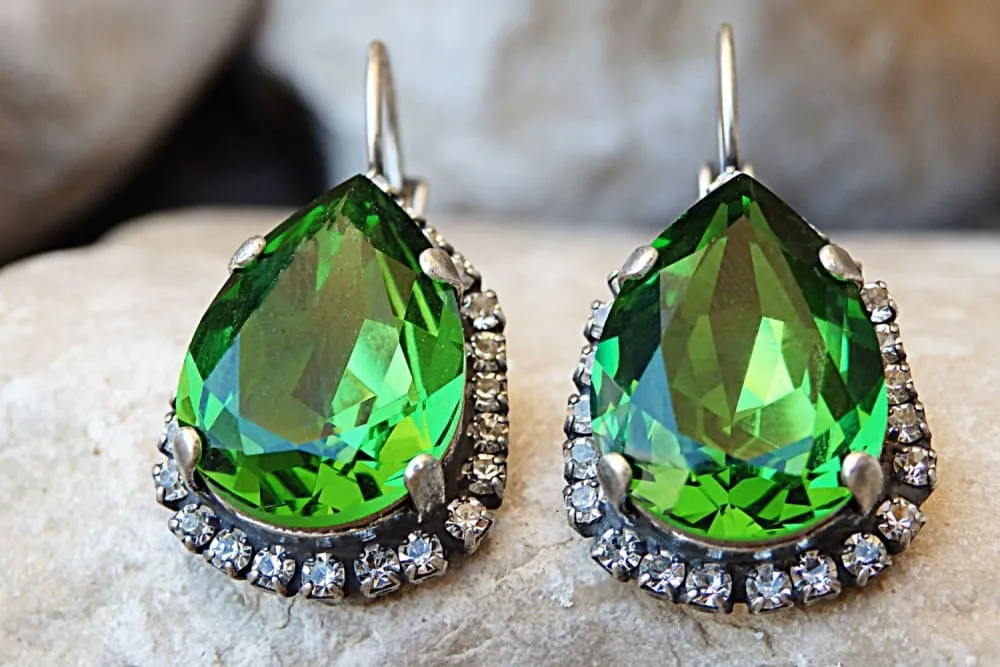 Green Rebeka earrings