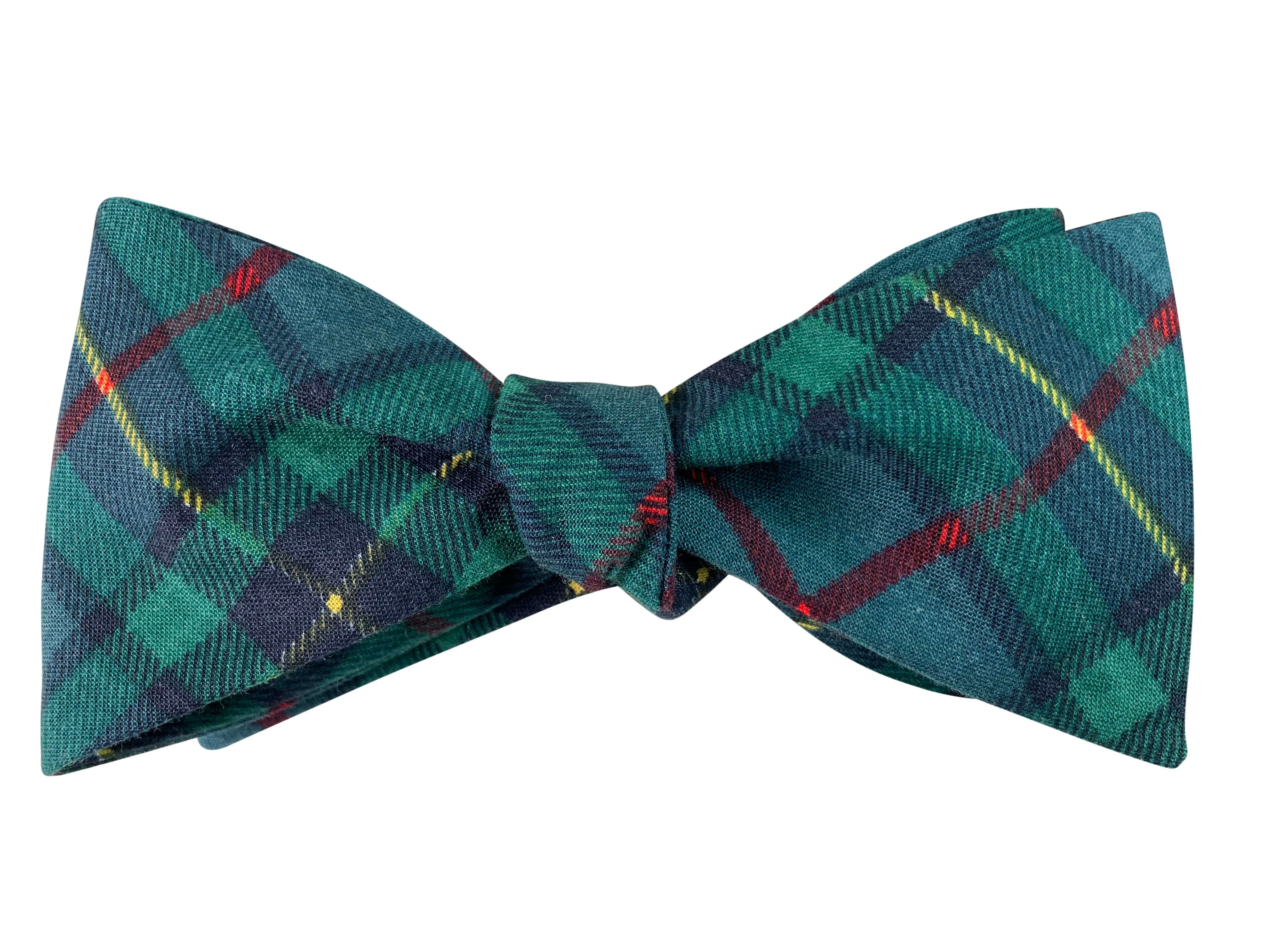 Green Tartan Bow Tie