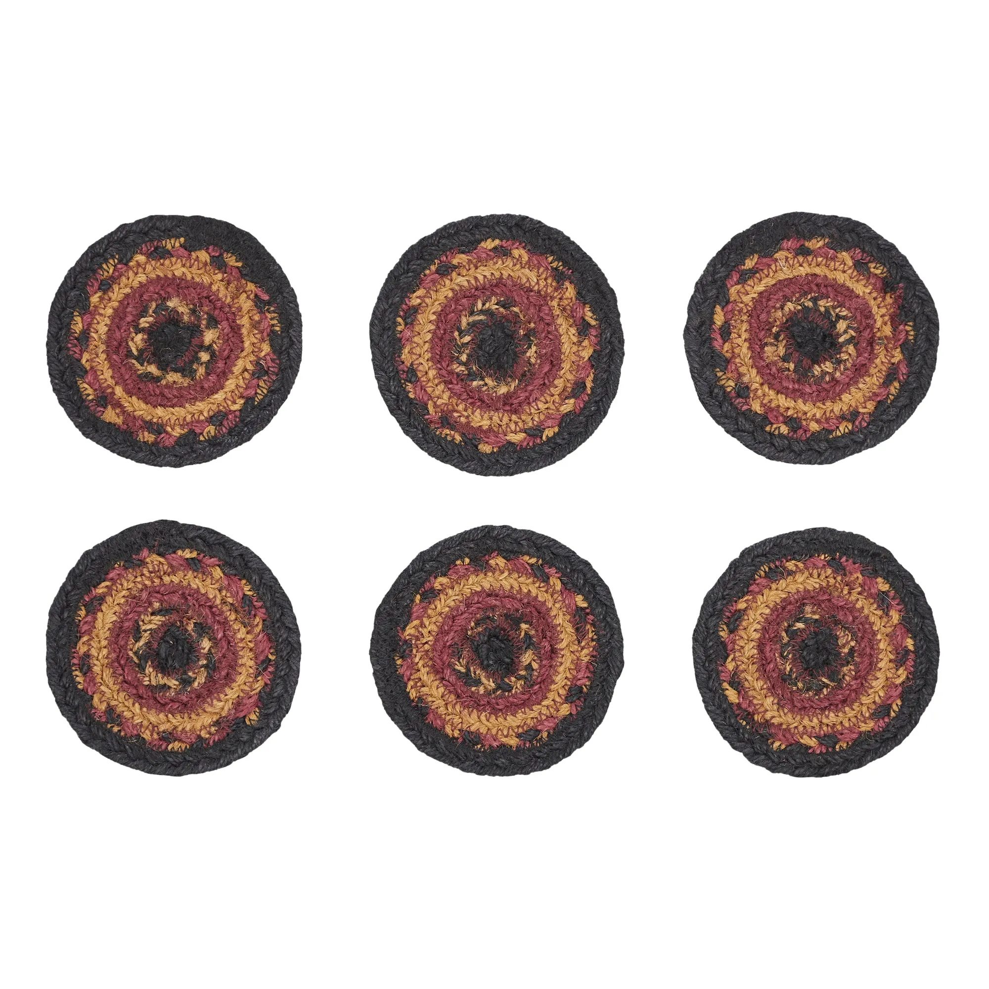 Heritage Farms Braided Coasters 4" - Set of 6