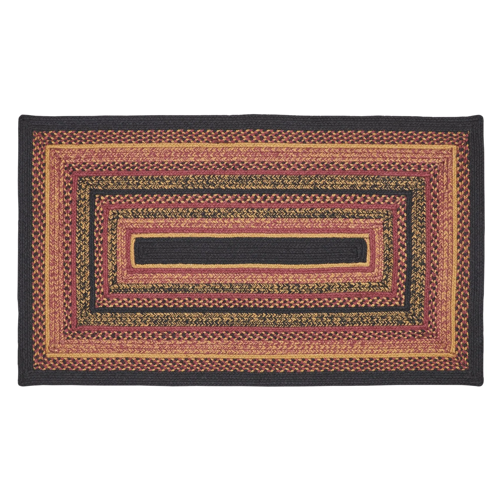 Heritage Farms Rectangle Braided Rug 27x48" - with Pad