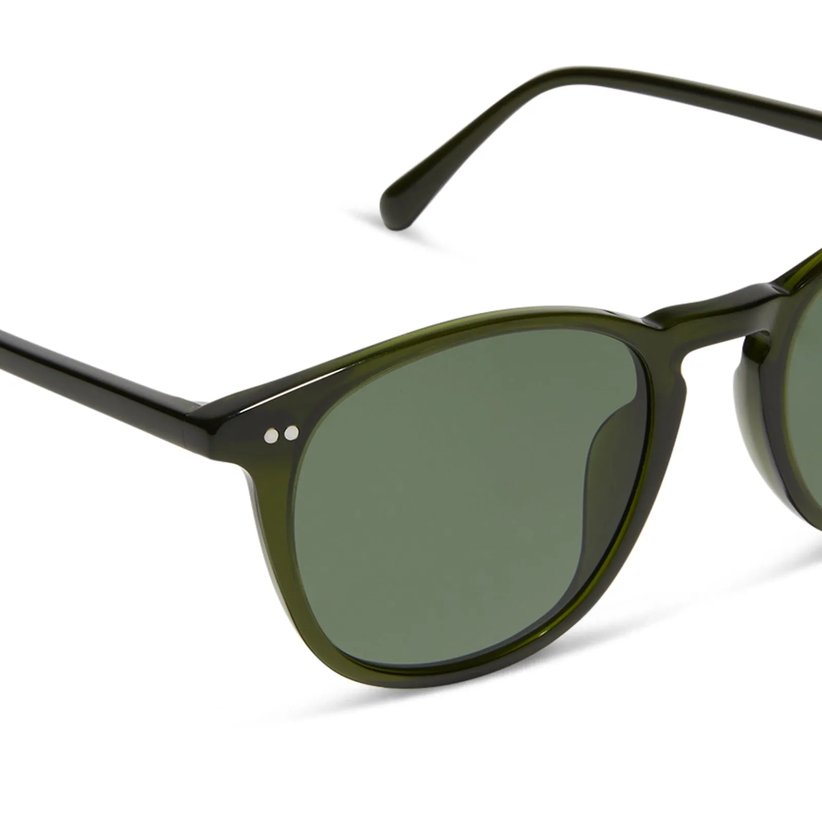 JAXSON XL - DARK OLIVE CRYSTAL   G15   POLARIZED SUNGLASSES