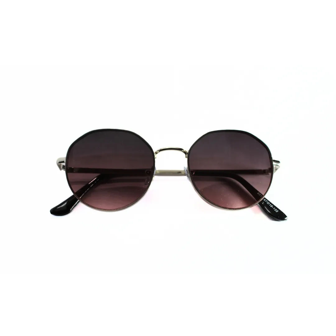 Jubleelens Round Grey Sunglasses - Silver Elevate Your Style with These Sleek and Sophisticated Shades