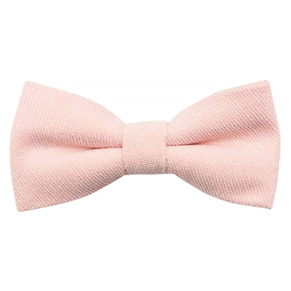 Juliet Soft Pink Boys Cotton Blend Bow Tie