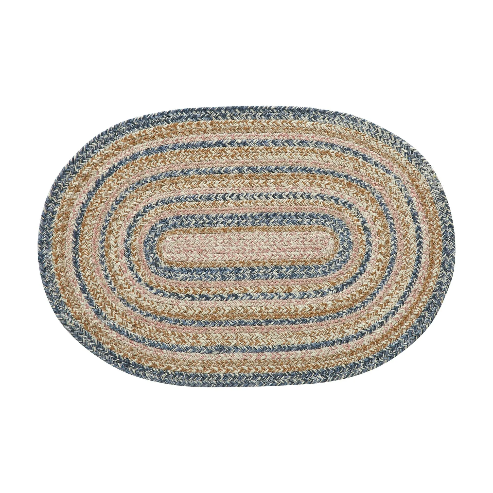 Kaila Oval Braided Rug 20x30" - with Pad