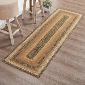 Kettle Grove Rectangle Braided Rug 24x78" Runner - With Pad