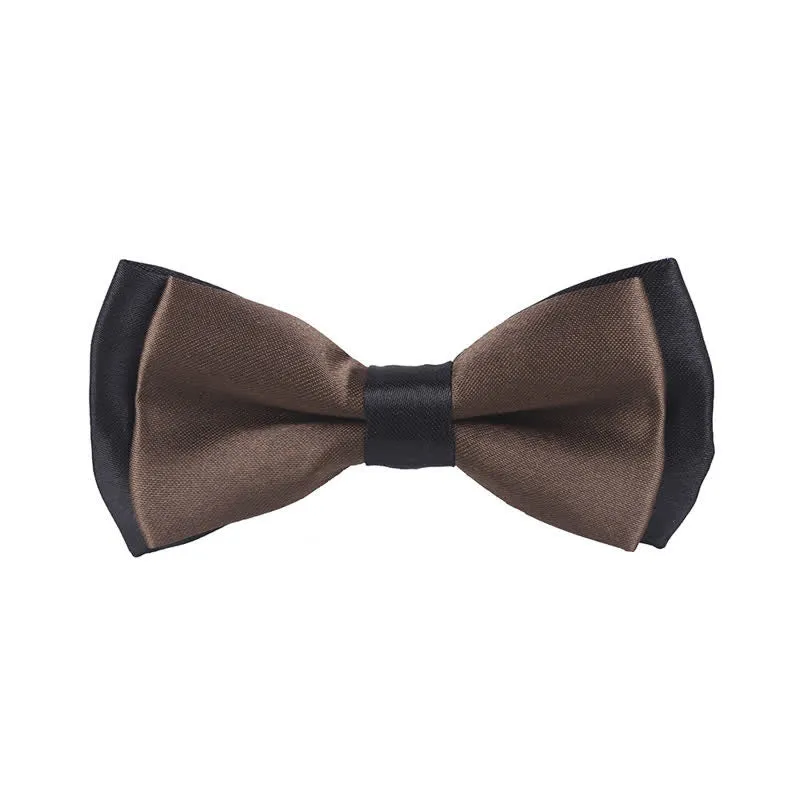 Kid's Classical Two Tone Double Layers Bow Tie