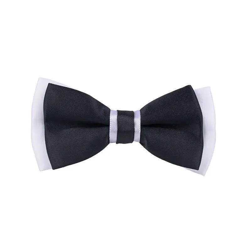 Kid's Classical Two Tone Double Layers Bow Tie