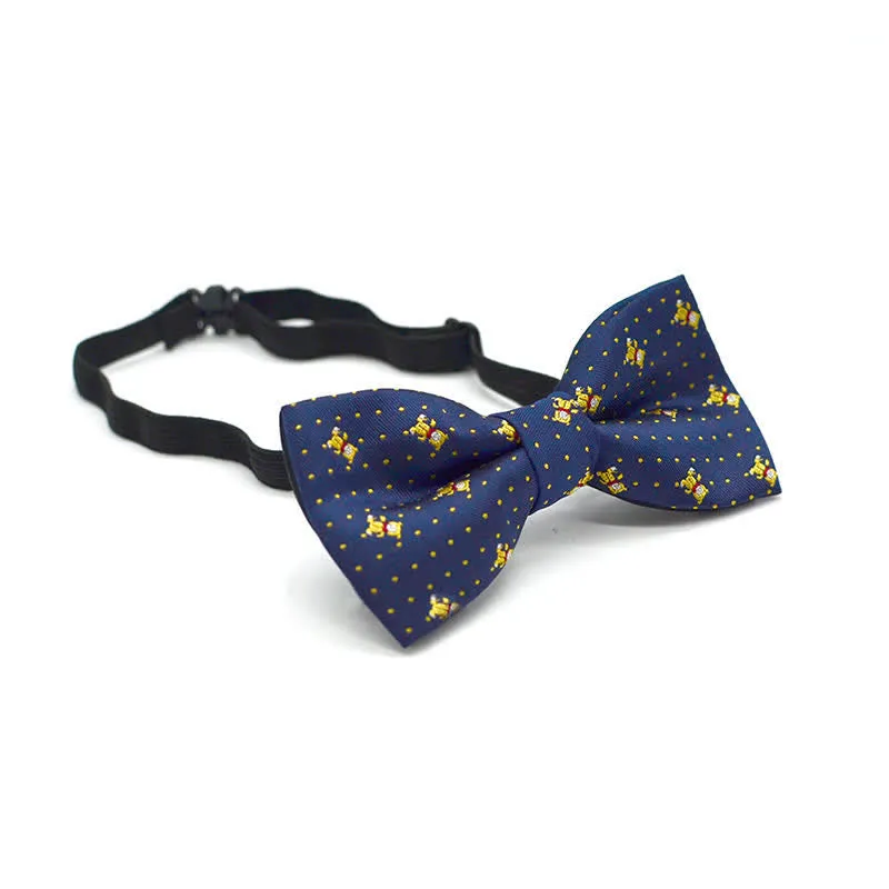 Kid's Funy Cartoon Motifs Twilled Bow Tie