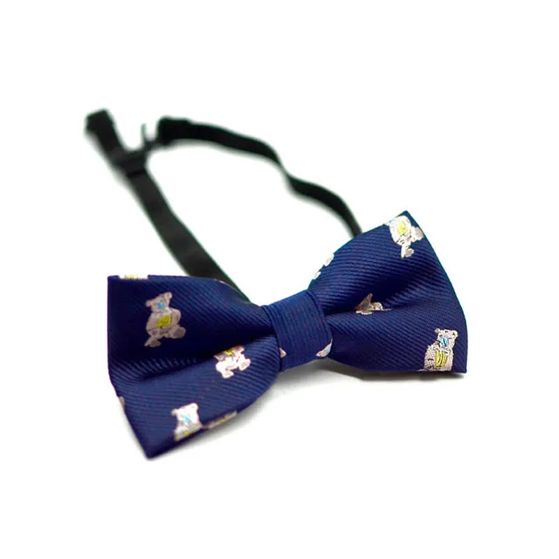 Kid's Funy Cartoon Motifs Twilled Bow Tie