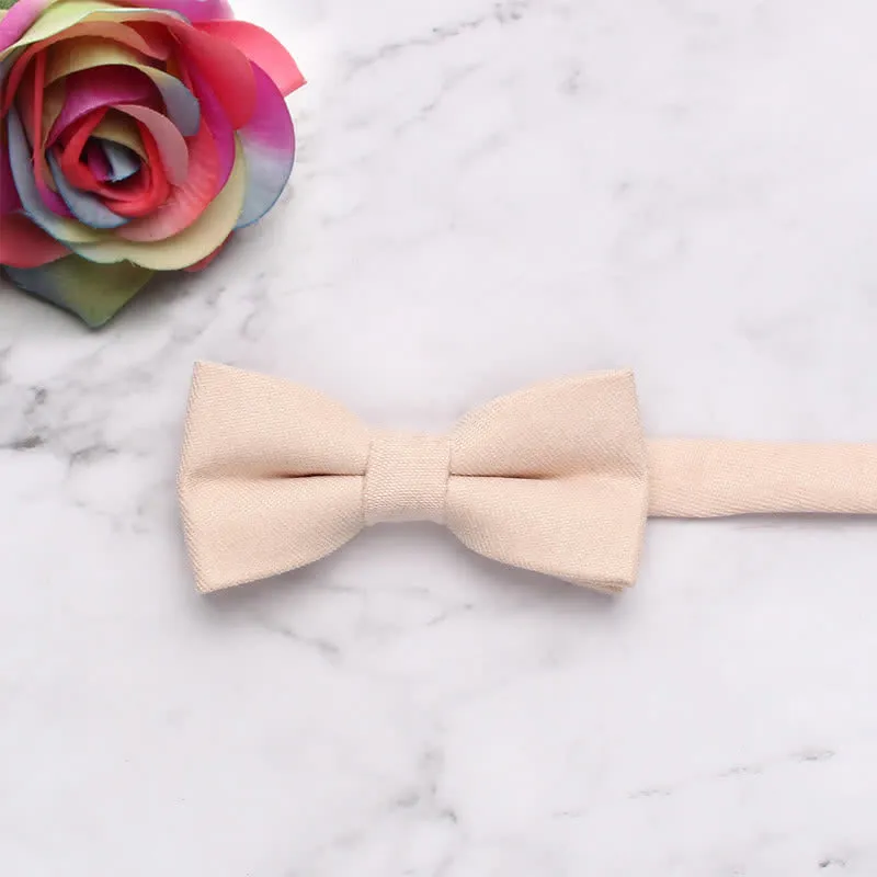 Kid's Simple Gentle Style Solid Color Bow Tie